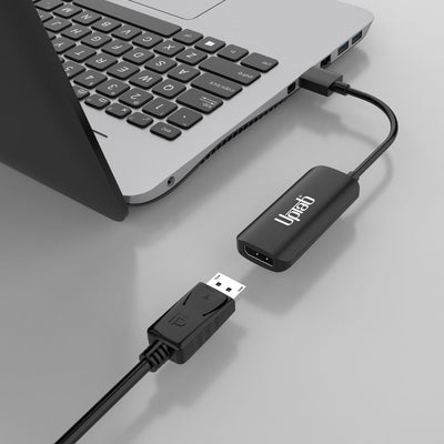 UPTab HDMI 2.1 to DisplayPort  Active Adapter with USB Power